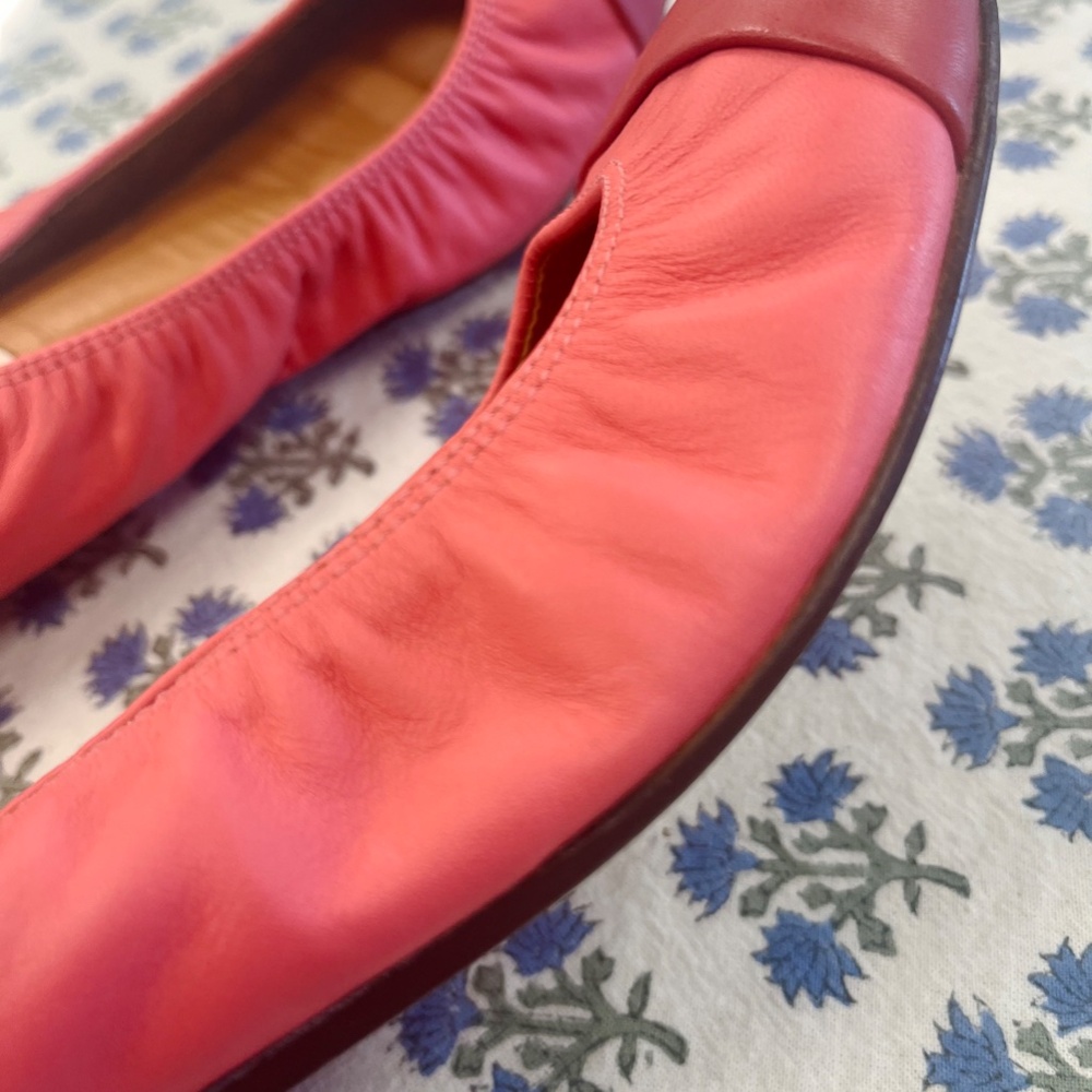 Lanvin Pink Leather Cap Toe Ballet Flats Size 40 (US Size 10) - Picture 8 of 12